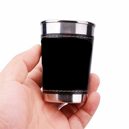 4Pcs 170ml Stainless Steel Travel Cups Portable Outdoor Camping Tableware Picnic