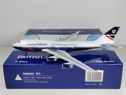 1:400 Phoenix BRITISH AIRWAYS BOEING B747-400 Airplane Diecast Aircraft Model