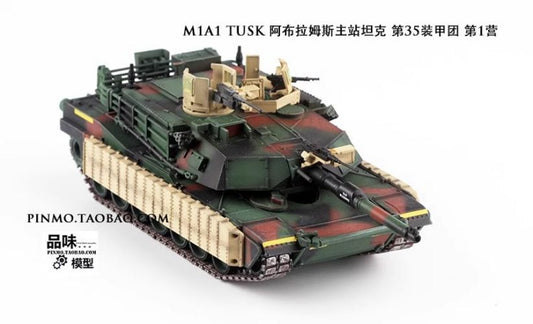 Panzerkampf 1/72 US M1A1 Tusk M1 Main Battle Tank Abrams Finished Model Toys