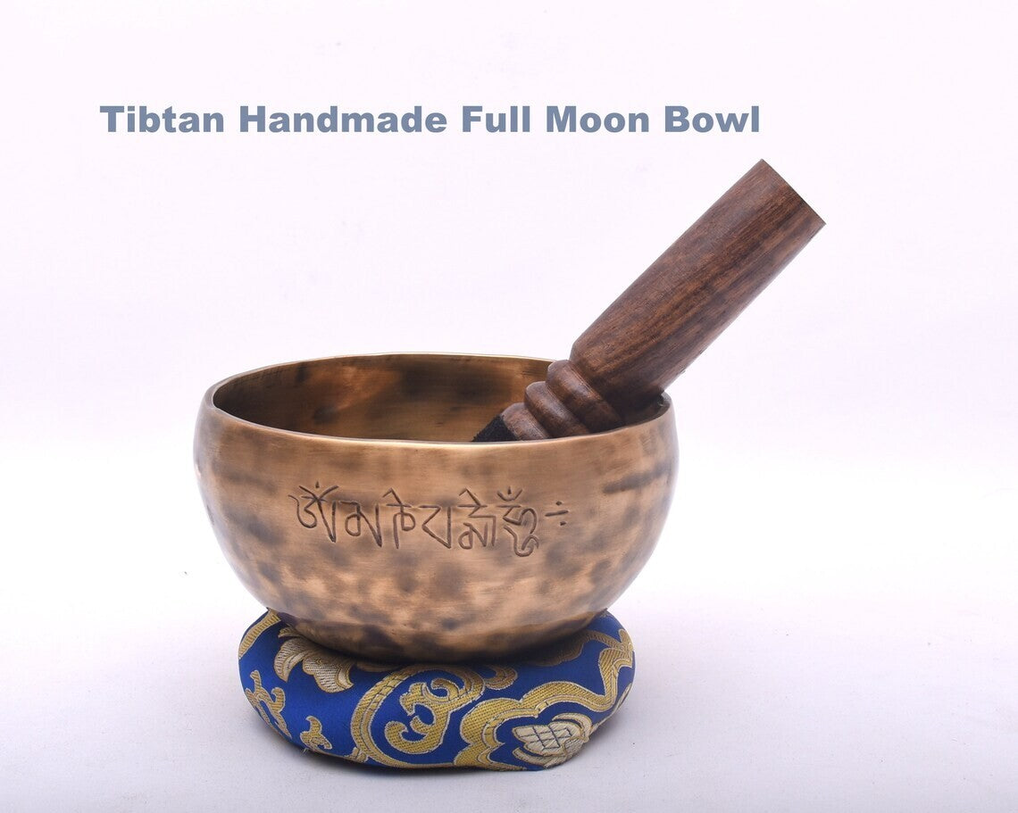 5" Full Moon Bowl-G note Tune Singing Bowl-Handmade Singing Bowl-Sound Healing