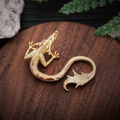 mini copper dragon statue on sales handmade craft artware table decoration China