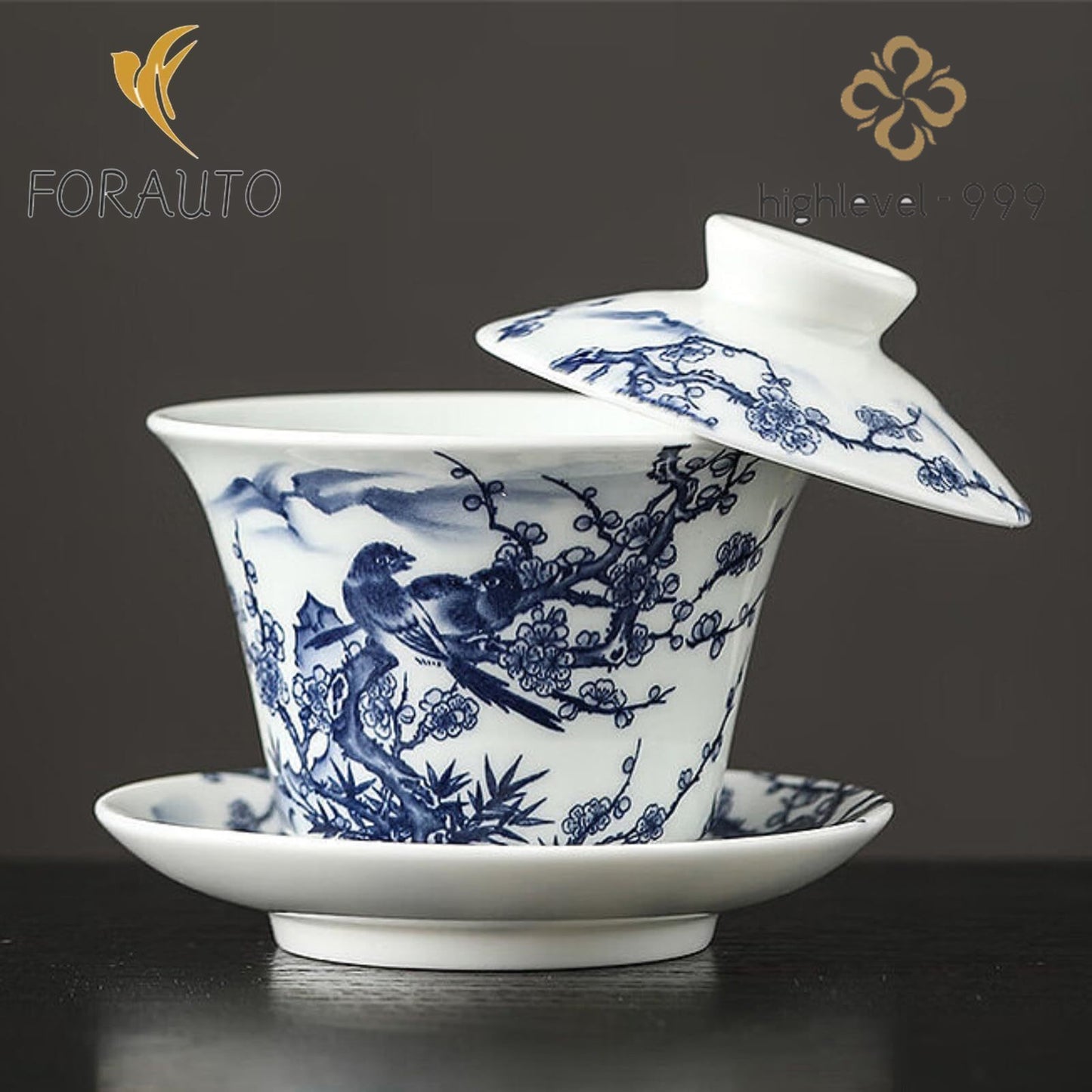 Jade Ceramics Gaiwan Teacup160ml 5.4oz Chinese Kungfu Tea Set