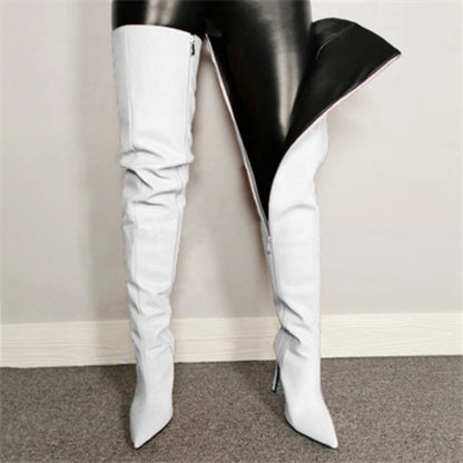 Women Over The Knee Boots Woman Autumn Winter 2023 Nightclub Dancer Pumps