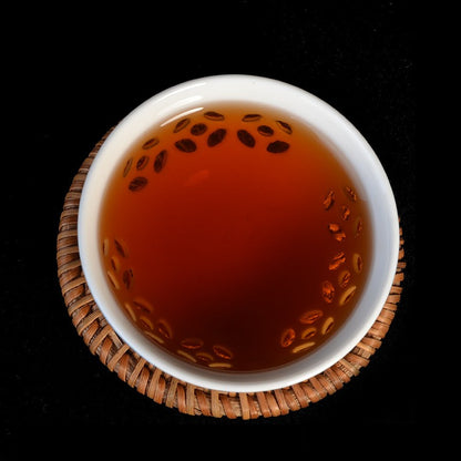 100g Yunnan Menghai Ancient Tree Brown Chen Xiang Ripe Pu'er Tea Xiaotuo Tea