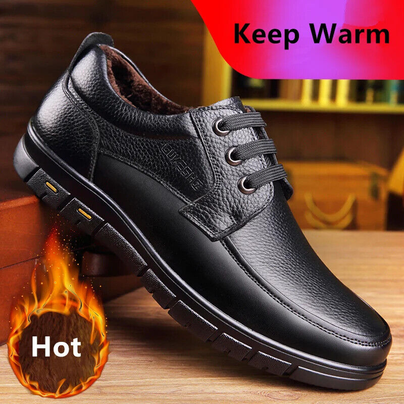 Men's Genuine Leather Handmade Shoes Office Loafers Man Business Shoes