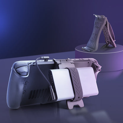 2 In 1 Power Bank Holder Charging Station Stand for Steam Deck Console A