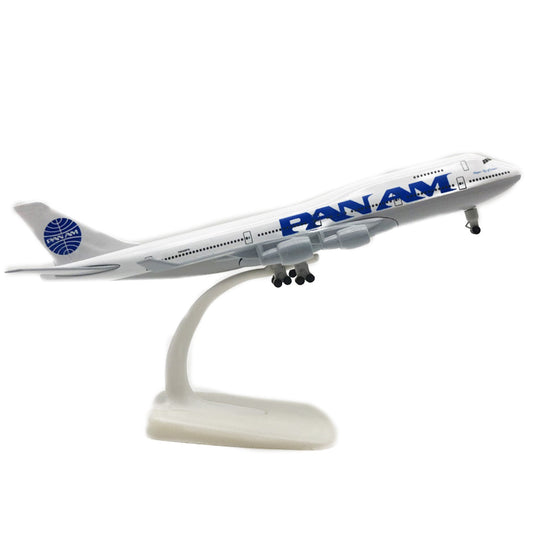 1:300 American Panam B747 Model Plane Alloy Diecast Airplane Home Bar Decor