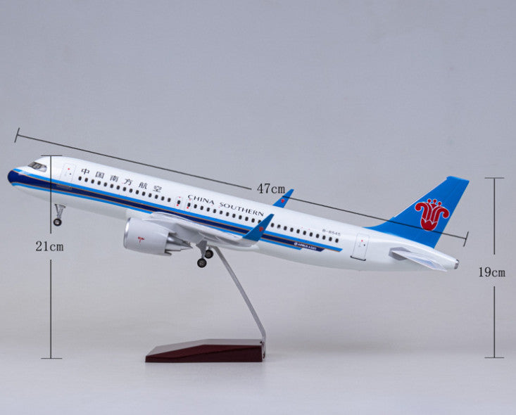1:80 47CM CHINA SOUTHERN AIRBUS A320neo Plane Landing Gear Resin Aircraft Model
