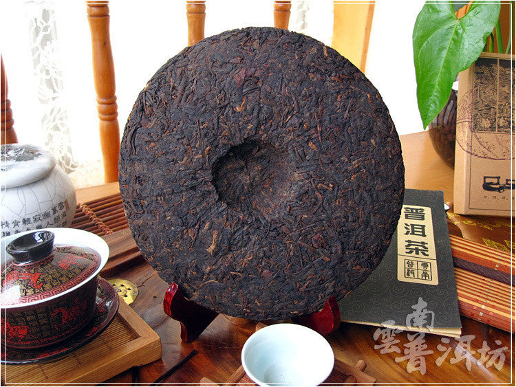 Aged 10 Years Pu Erh Tea Chinese Ripe Pu Erh Tea Cake 357g