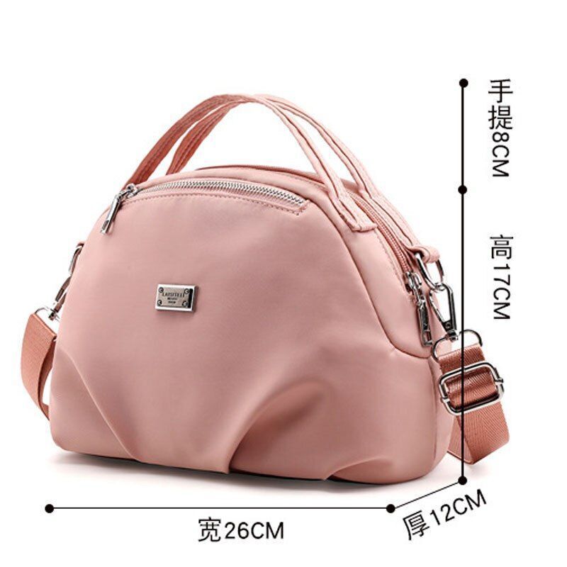 Messenger Bag Nylon Shoulder Bag Waterproof Travel Tote Crossbody Bag 26*12*17CM