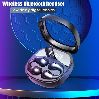 Wireless Bluetooth 5.3 Earbuds Ear Clip Bone Conduction Stereo Headphone Headset