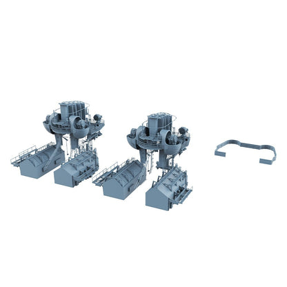 Yao's Studio LYCG335 1/200 Model Upgrade Bismarck Battleship Chimney And Hangar