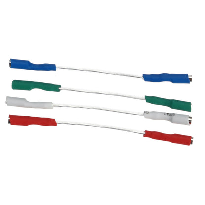 4Pcs 7N headshell wires OFC turntable leads phono cartridge cables replacement B