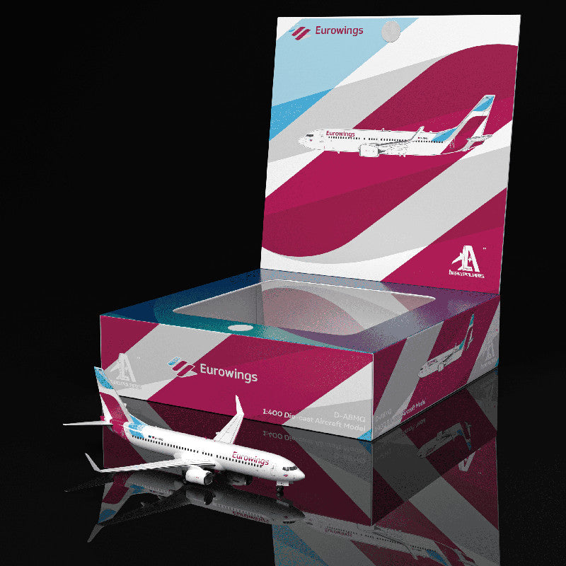 1:400 Aero Polaris Eurowings Boeing 737-800 Passenger Airplane Diecast Model