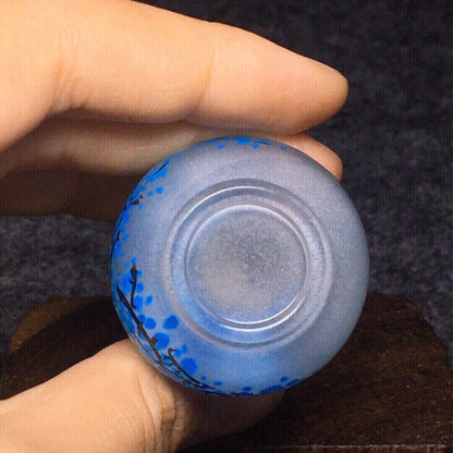 Ancient Chinese handmade interior painting ancient glazed snuff bottle