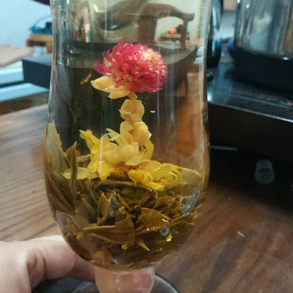 20 Type Blooming Tea Flowers Ball Artistic Blossom Blooming Flower Tea Green Tea