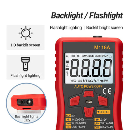 ANENG M118A Digital Multimeter AC/DC Spannungs Tester NCV Measuring 6000 Counts