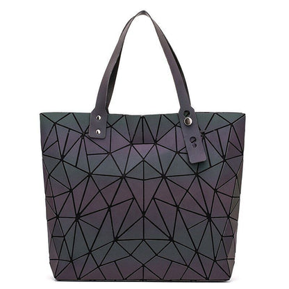 Women Bags Beach Large Tote Hologram Shoulder Bag Geometric Pouch 40*7.5*31.5 CM
