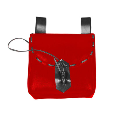Medieval Renaissance Faux Leather Belt Pouch Reenactment Cosplay Waist Belt Bag