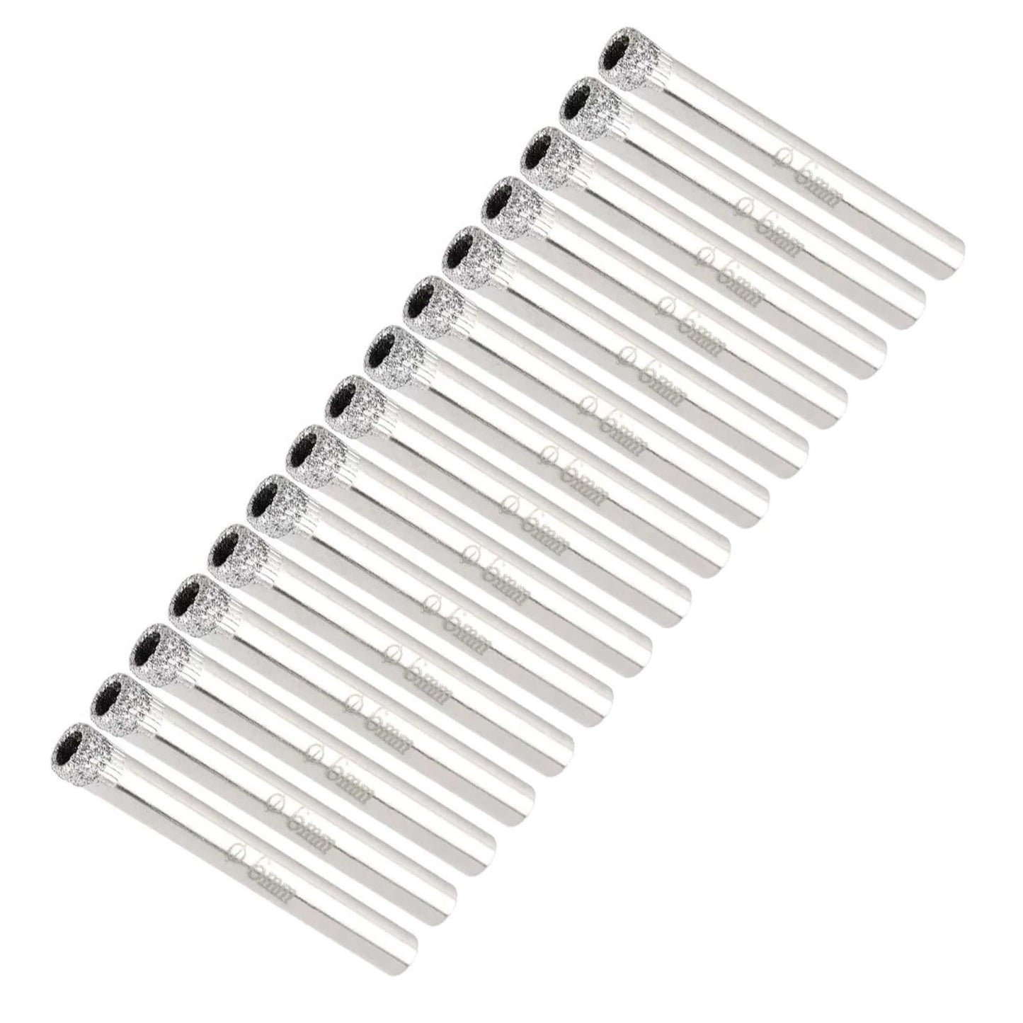 15Pcs 6mm 1/4"Shank MINI Diamond Coated Drill Bit Set Drill Bit Replacement