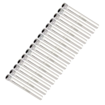 15Pcs 6mm 1/4"Shank MINI Diamond Coated Drill Bit Set Drill Bit Replacement