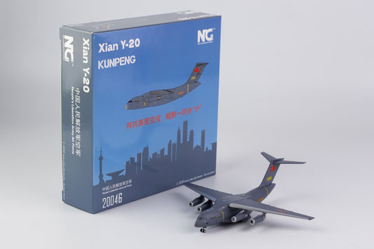 1/400 China Air Force Y-20 Kunpeng Transport Aircraft 20046 Alloy Aircraft Model
