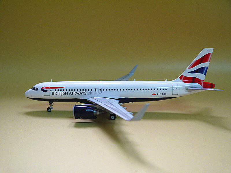 GeminiJets BRITISH AIRWAYS Airbus A320neo G-TTNA 1/200 DIECAST plane Pre-builded