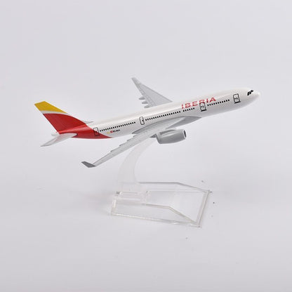 1:400 16cm A330 Iberia Airlines Airplane Model Alloy Diecast Aircraft Ornaments