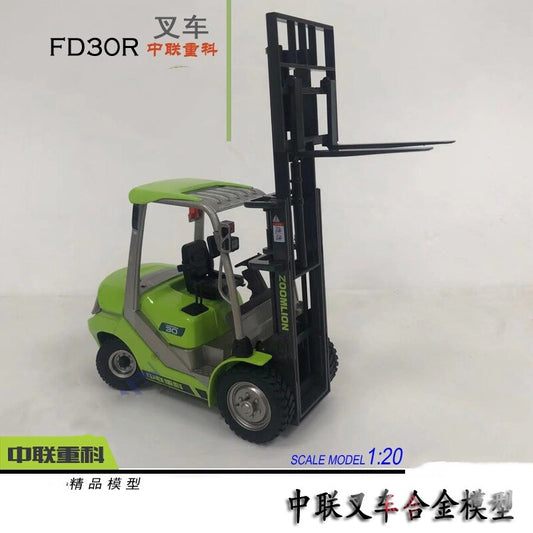1:20 ZOOMLION FD30R Forklift Truck Contruction Machine Equipment Diecast Model
