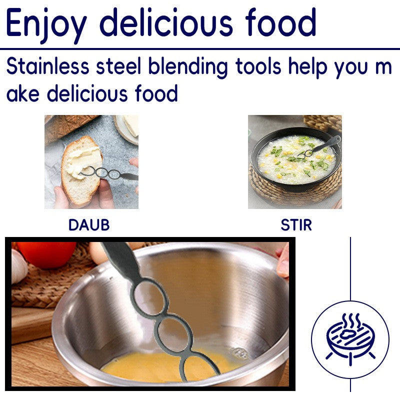 Peanut Butter Stirrer Stainless Steel Stirring Tool Heat Resistant No Mess Desig