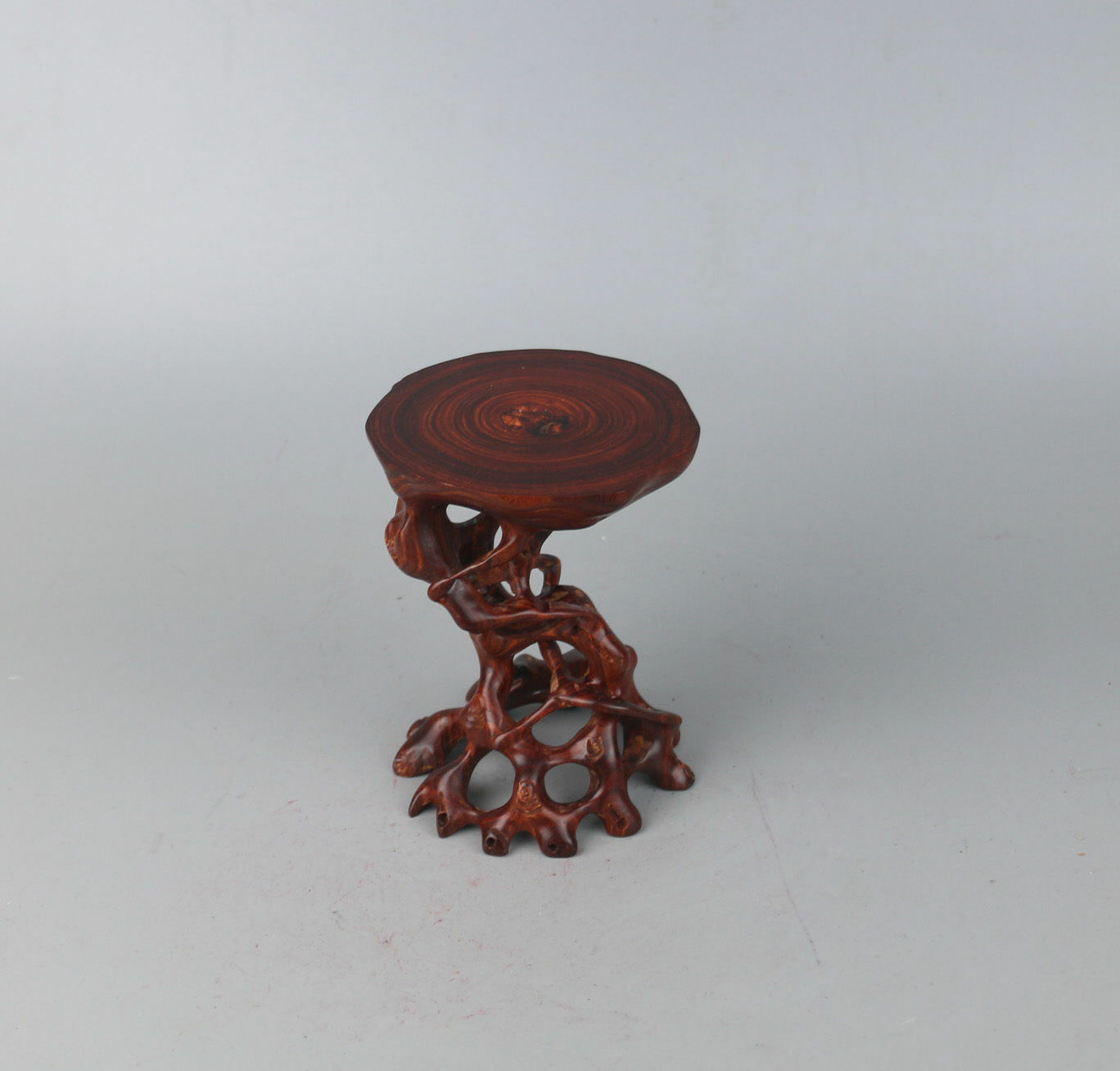 China Stand Display Hard Red Wood Rosewood Root Carving Wooden Bonsai Base