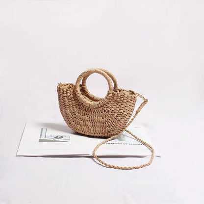 Straw Bag for Womens Summer Beach Bag Woven Tote Bag Large Rattan Shoulder Bag