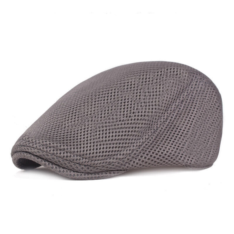 Hat Mesh Flat Cap Caps Beret Adjustable Men Women Casual Summer Fashion