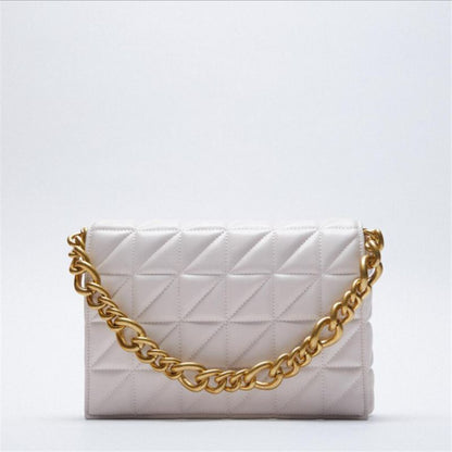 Soft Leather Chain Shoulder Bag Purse Handbag Clutch Tote High Quality S/L Sizes