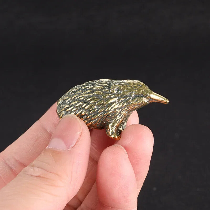 Copper Mole Figurines Mini Antique Home Decor Ornament Toy Office Tea Pet