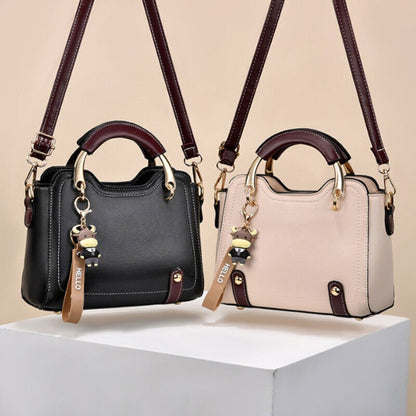 Women Faux Leather Handbags Shoulder Messenger Satchel Crossbody Tote Bags Purse