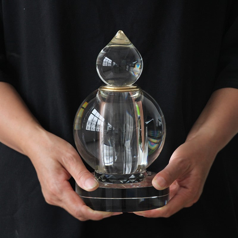 15CM New Large Crystal Stupa Reliquary Pagoda Gau Box for Buddhist Offering