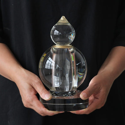 15CM New Large Crystal Stupa Reliquary Pagoda Gau Box for Buddhist Offering