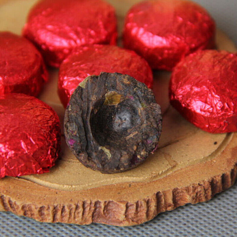 YunNan Rose puerh tea tea Mini Puer tea Shu Pu-erh Tuocha Gift Pack 75grams