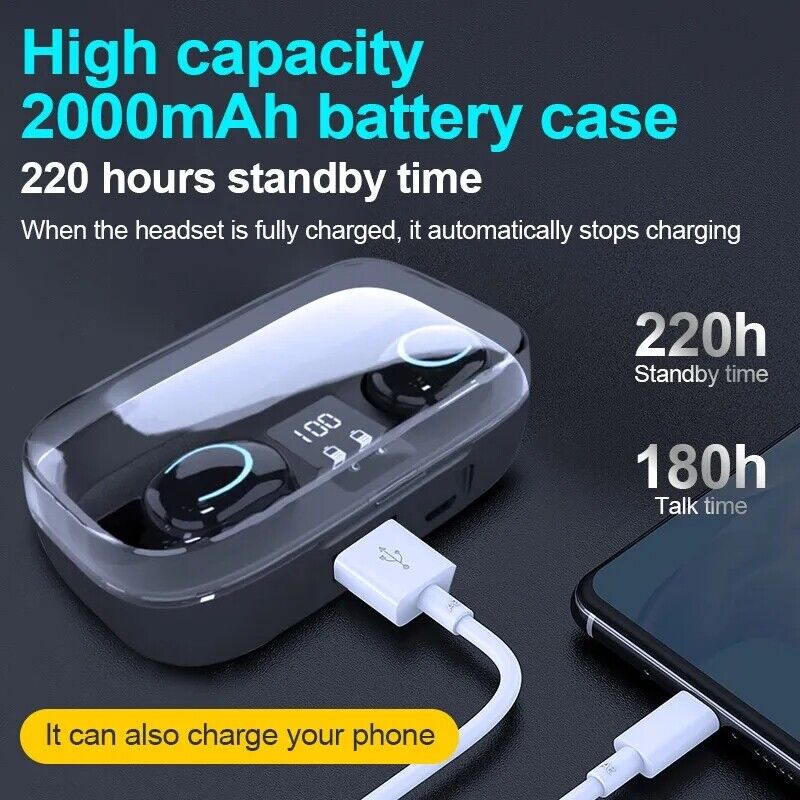 Bluetooth headphone Wireless Earbuds Sporting Headset Premium Sound Waterproof