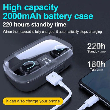 Bluetooth headphone Wireless Earbuds Sporting Headset Premium Sound Waterproof
