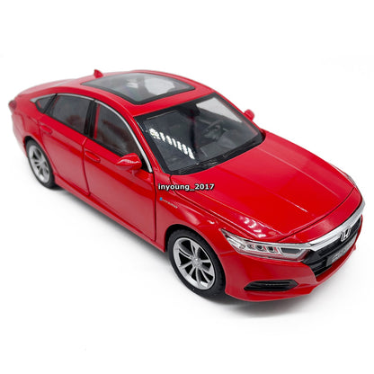 1/24 Honda Accord Model Car Diecast Toy Vehicle Toys for Boys Kids Gifts Red