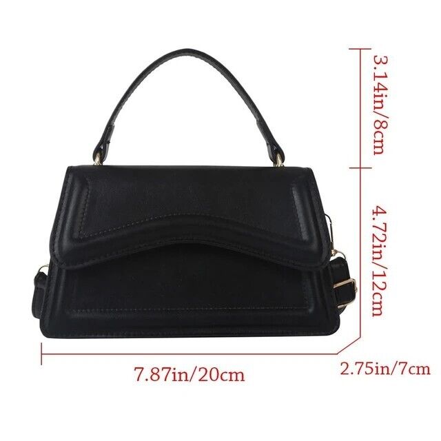 Women's Handbag Crossbody PU Leather High Quality Solid Color Messenger Bag Gift