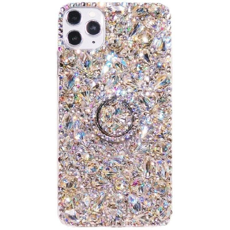 Mobile Phone Case Drip Drill with Bracket Protective Cover for iPhone 17/16/15
