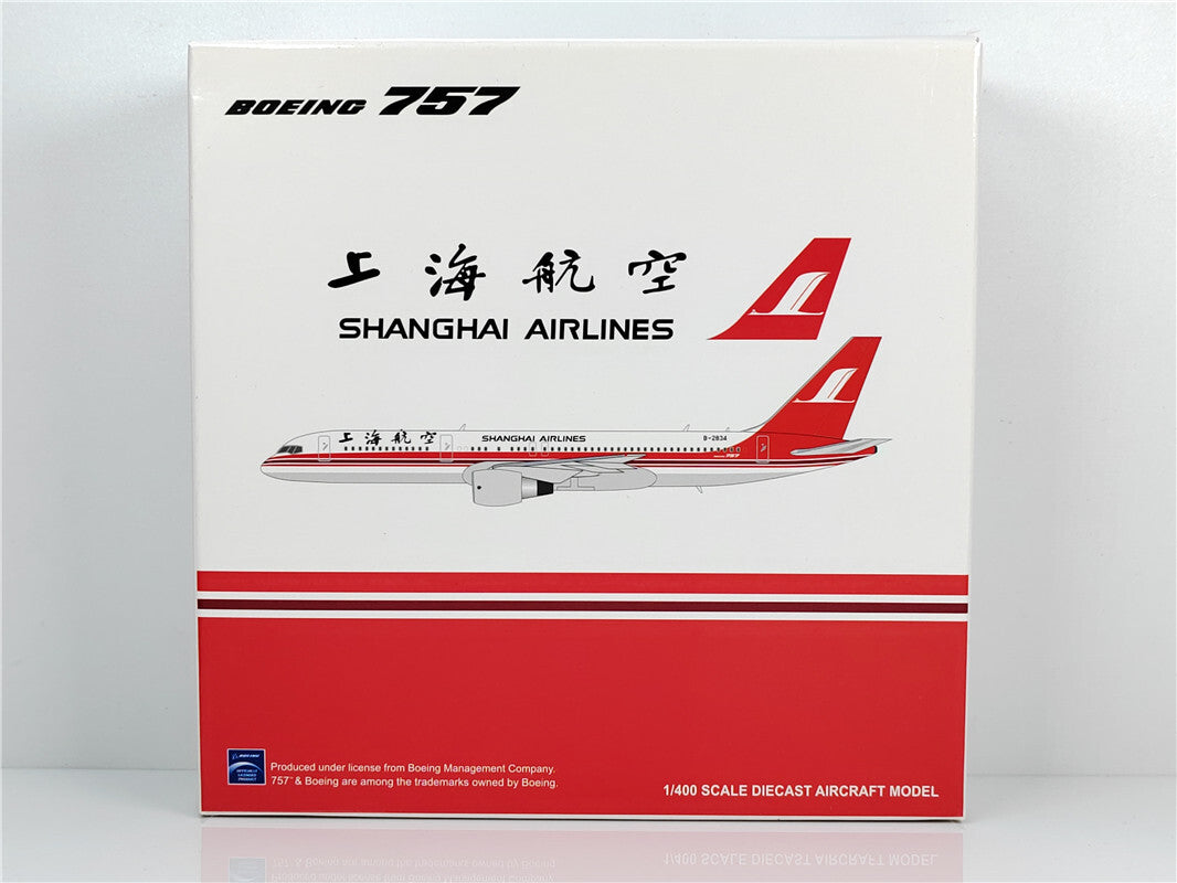 1:400 JC Wings SHANGHAI AIRLINES BOEING B757-200 Airplane Diecast Aircraft Model