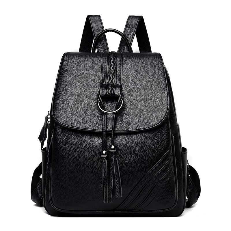 Backpacks High Quality Soft Genuine Leather Bag Traveling Pouch Soft Handle 1 PC