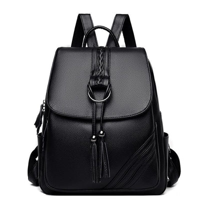 Backpacks High Quality Soft Genuine Leather Bag Traveling Pouch Soft Handle 1 PC