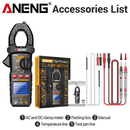 ANENG CM86 Digital Multimeter Tester AC DC Volt Ohm Amp Clamp Meter Auto Range