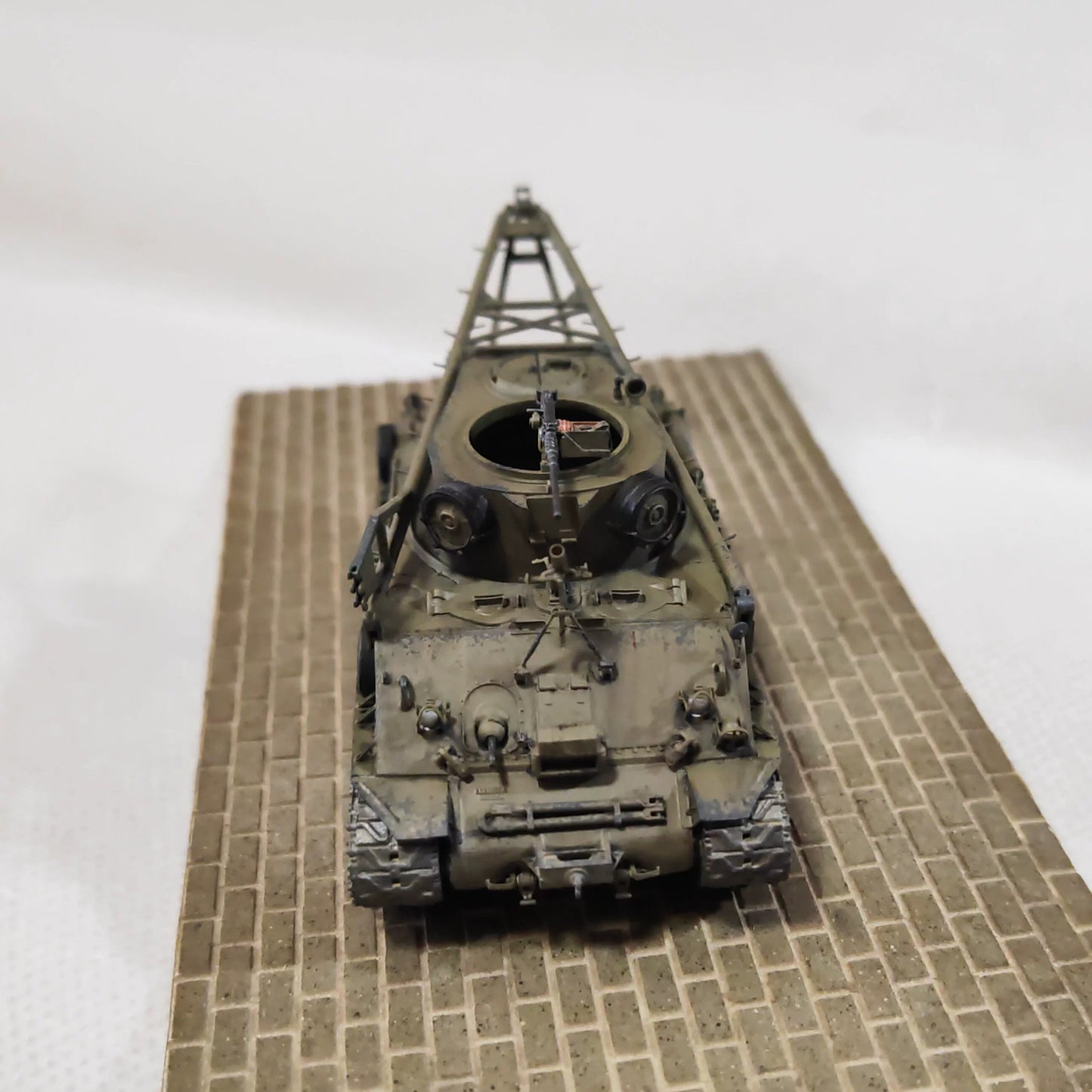 Homemade 1/72 US M32B3 Tank Recovery Vehicle Finished Model Ornament Toys