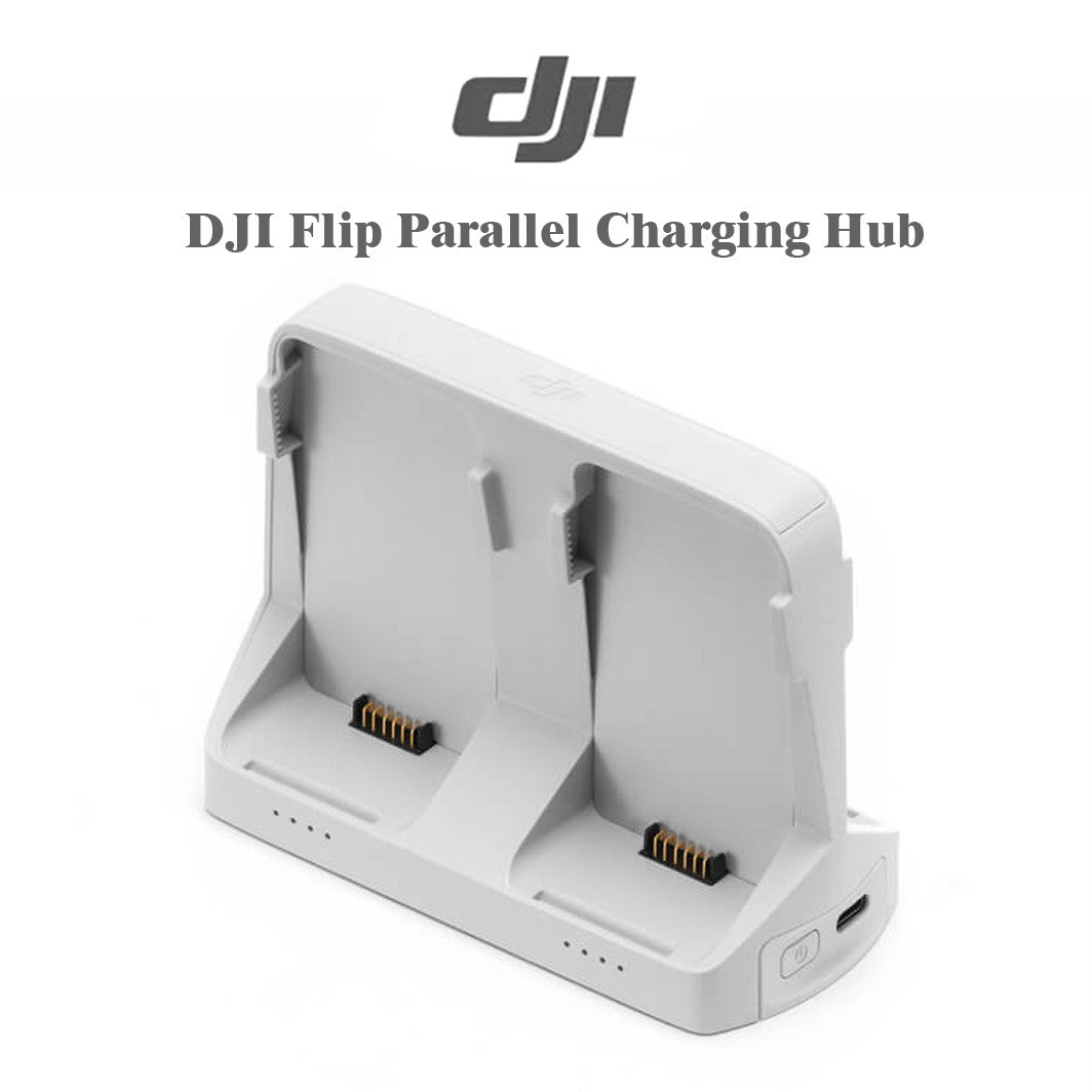 DJI Flip Parallel Charging Hub – 2-Battery Fast Charge, Power Bank, for DJI Flip